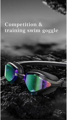 JEORGE Adult Racing Competition Swimming Triathlon Anti-Fog UV Protection Swim Goggles