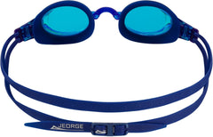 Competition Swim Goggles by JEORGE, Anti-fog UV-protection Mirrored Coating Racing or Training.