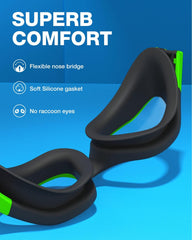 ZIONOR Swim Goggles, G1 Polarized Swimming Goggles Anti-Fog for Adult Men Women