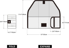 Rhinowalk Bike Saddle Bag Bicycle Under Seat Bag Repair Tools Pouch Frame Bag for Mountain Road Bike Cycling Accessories