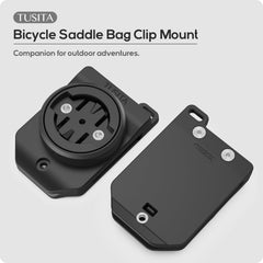 TUSITA Cycling Saddle Bag Clip Mount (Large Slot) Compatible with Garmin Varia RTL515, RTL510, RVR315