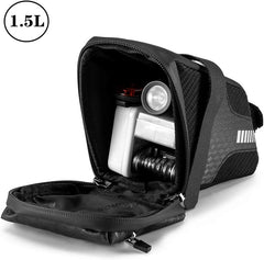 ROCKBROS Bike Saddle Bag Cycling Wedge Pack 1.5L Bicycle Under Seat Pouch for Mountain Road Folding Bike Accessories Storage