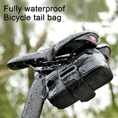 Cycle Pack Under Seat,Water-Resistant Cycle Saddle Bag - 0.8L Under Seat Pouch Water-Resistant Saddle Bag Pannier Sack Wedge Pack
