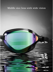 JEORGE Adult Racing Competition Swimming Triathlon Anti-Fog UV Protection Swim Goggles