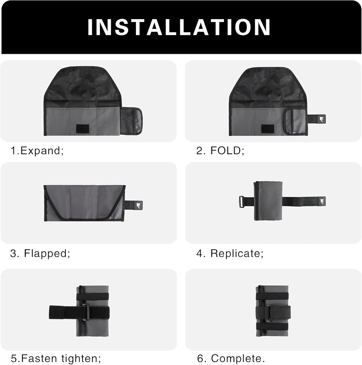 Rhinowalk Bike Saddle Bag Bicycle Under Seat Bag Repair Tools Pouch Frame Bag for Mountain Road Bike Cycling Accessories