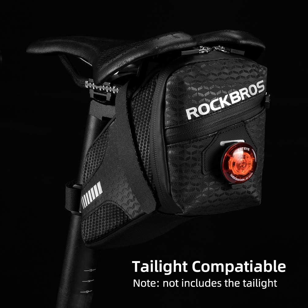 ROCKBROS Bike Saddle Bag Cycling Wedge Pack 1.5L Bicycle Under Seat Pouch for Mountain Road Folding Bike Accessories Storage