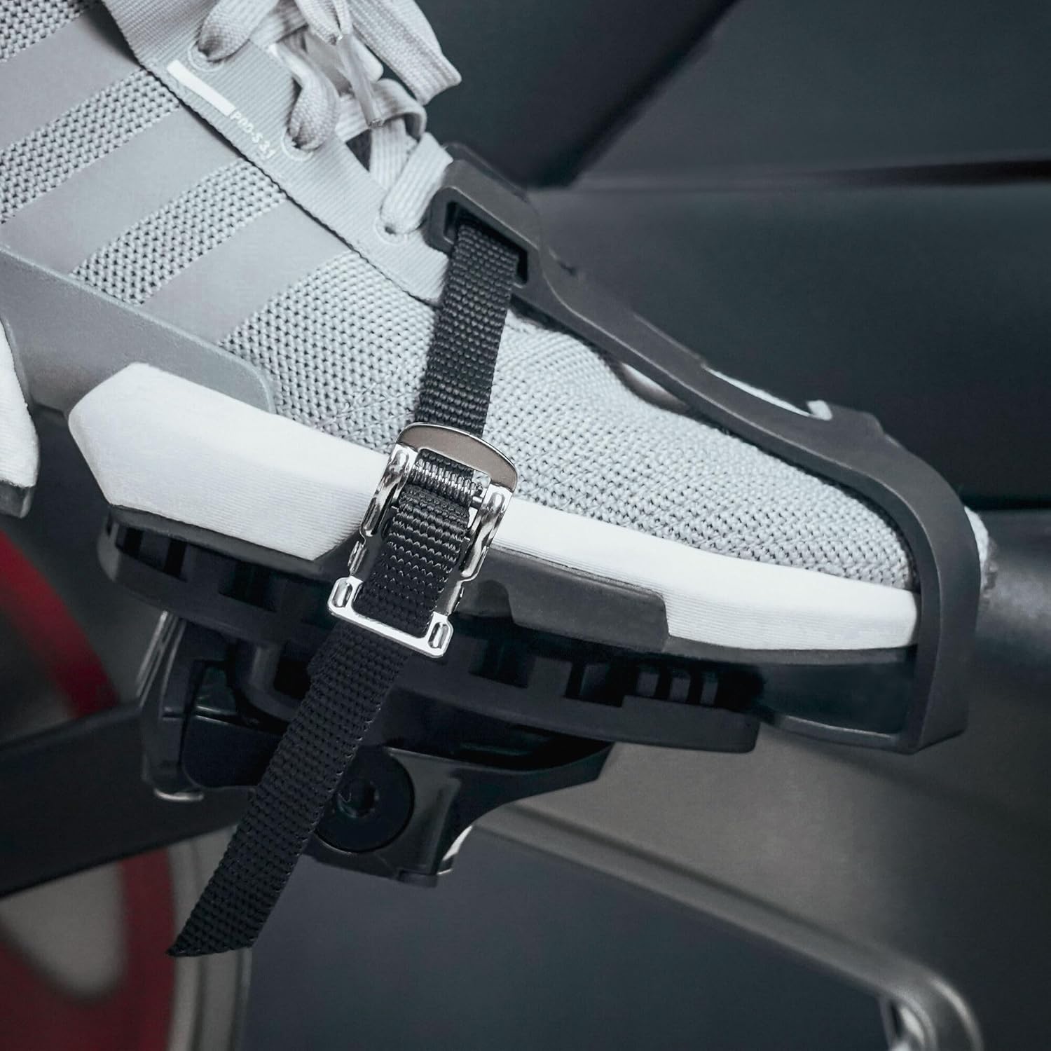 Venzo Bike Bicycle Toe Clips Cage Indoor Exercise Spin Bike Pedal Adapters - Compatible with Peloton Bike Pedal & Convert Look Delta Pedals to Toe Clip Straps - Ride with Sneakers